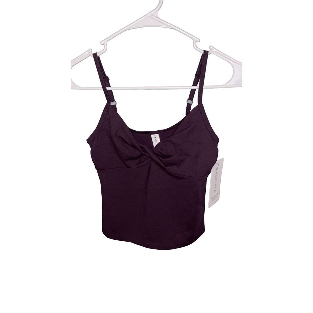 NEW NWT ATHLETA Violet Purple Powervita Twist Cami Tank Top Sz XS - Picture 3 of 9